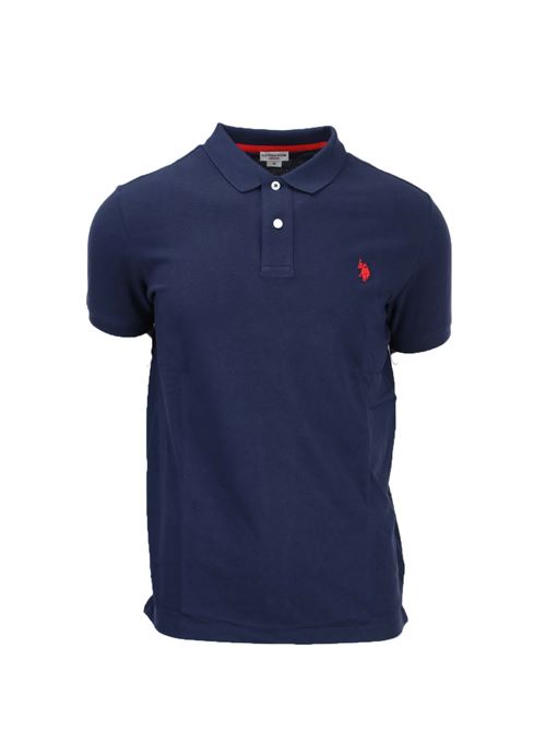 Polo mezza manica tinta unita con logo US Polo Assn | Polo | 6735541029179